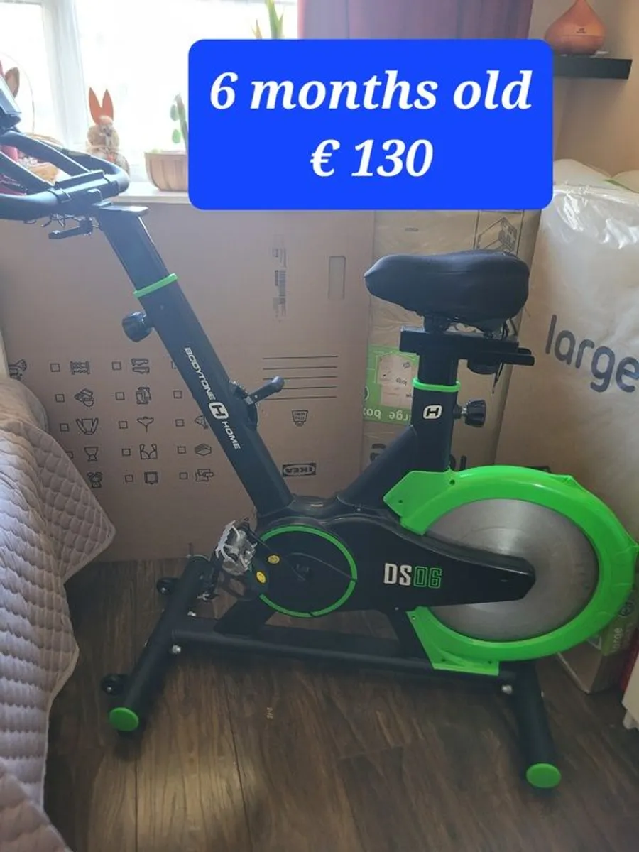 Tv, table, shelves, chair, excersize bike, armchair - Image 3