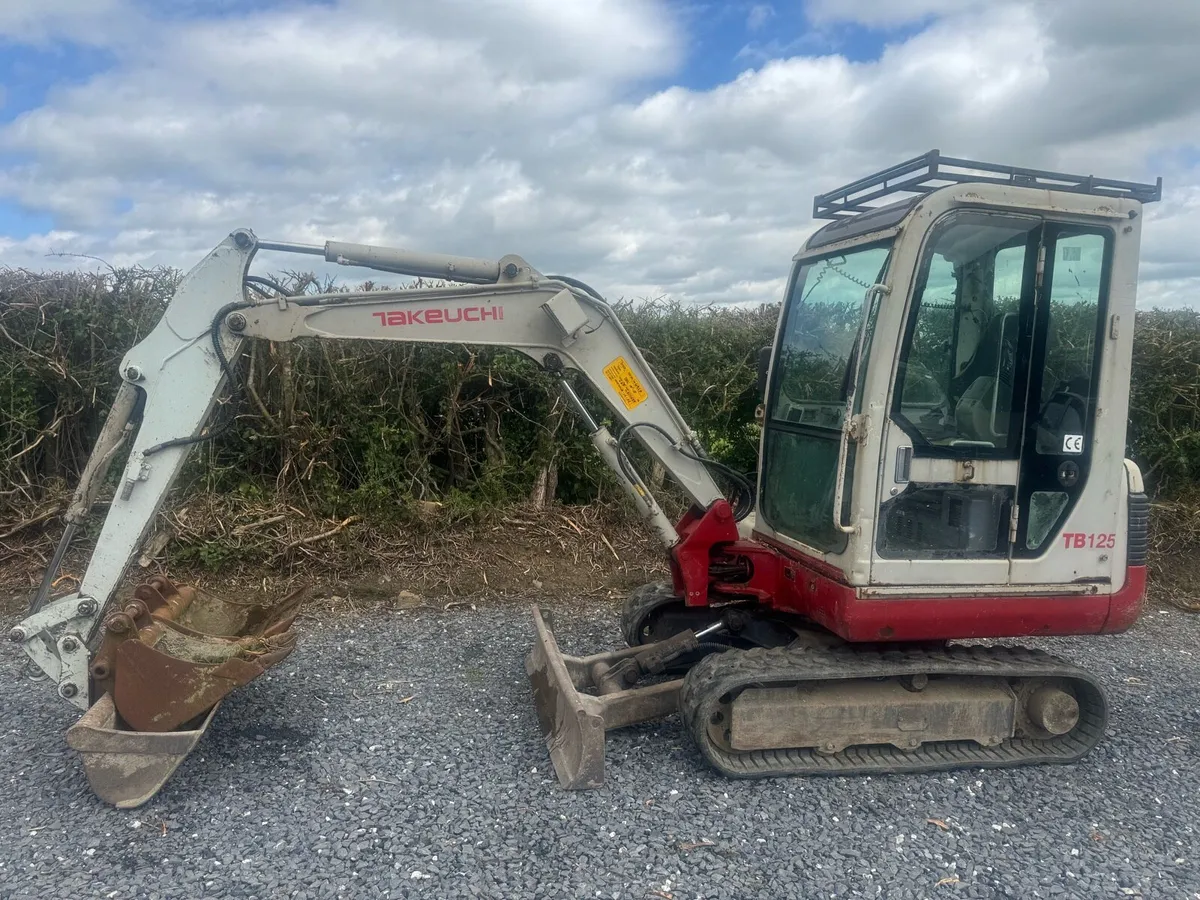 Mini digger Takeuchi tb125 - Image 2