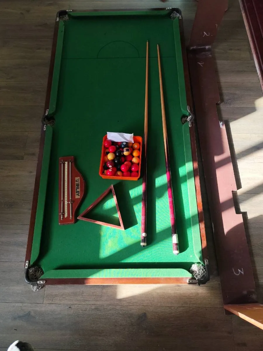 6x3 slate pool table - Image 1