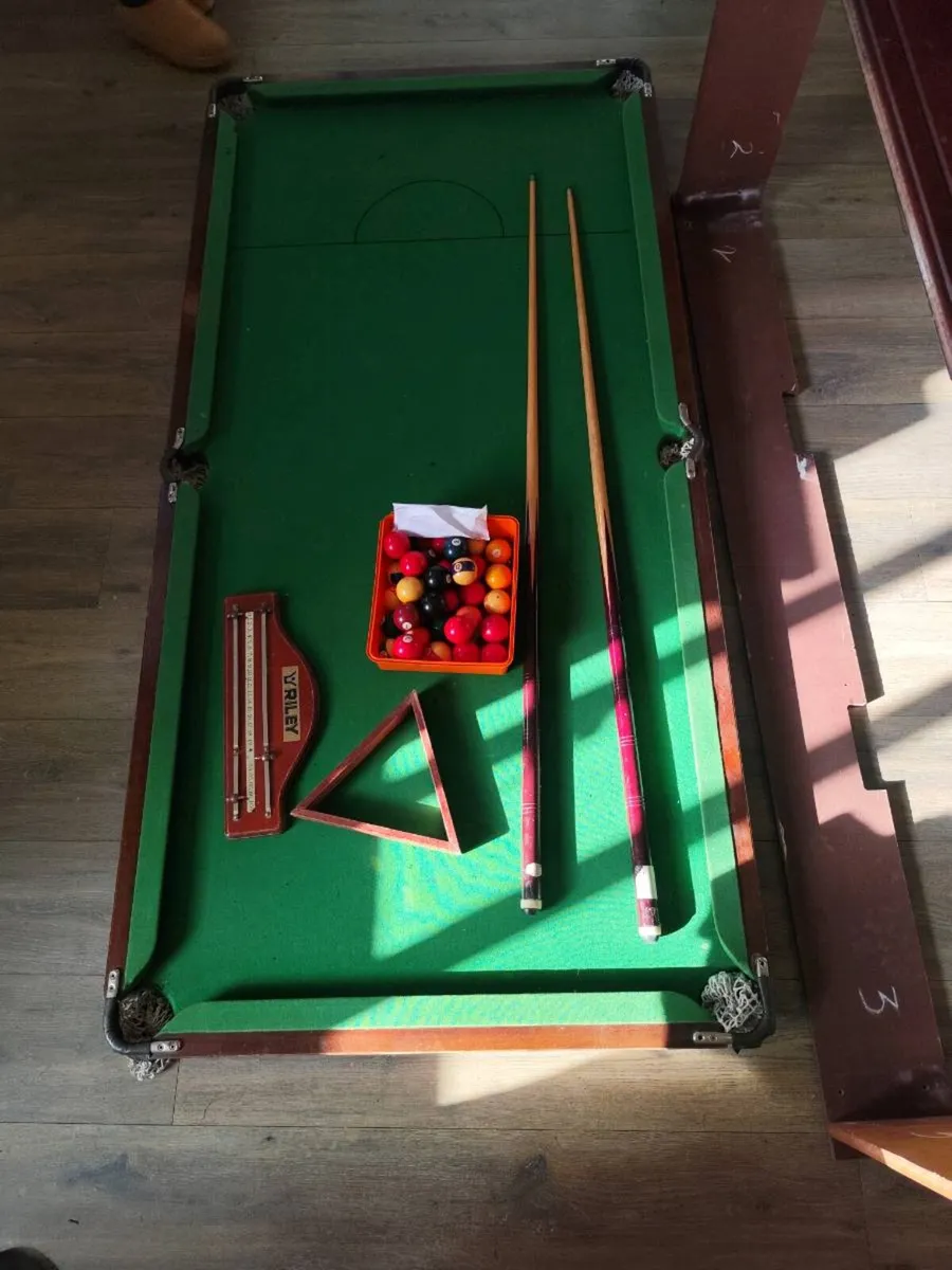 6x3 slate pool table - Image 2