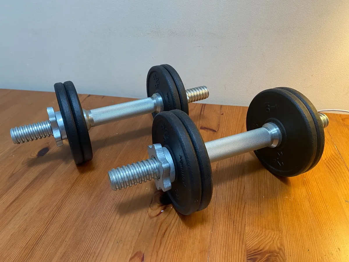 Decathlon 20kg Dumbbell Set - Image 4