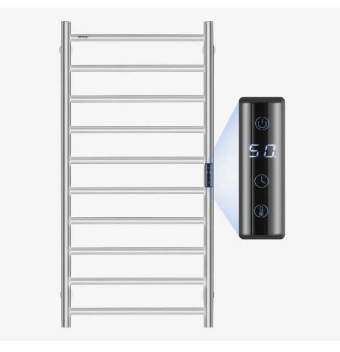 10 Bars Towel Warmer Rack, Wall Mounted - Image 3