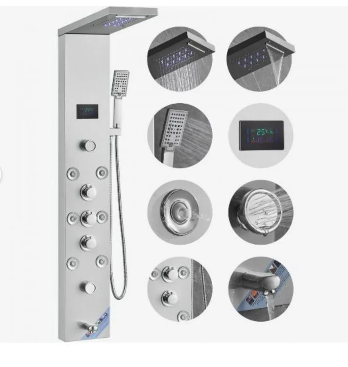 Shower Panel System, 6 Shower Modes - Image 1