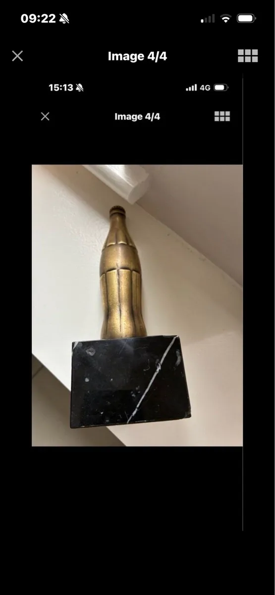 Rare Coca Cola Brass Bottle - Image 4