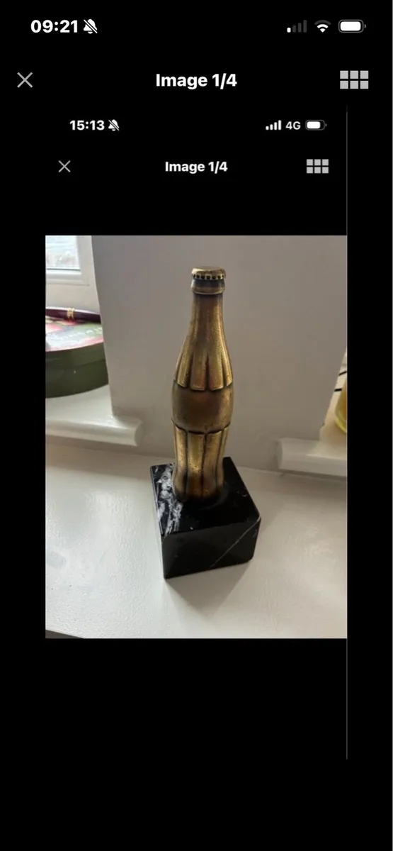 Rare Coca Cola Brass Bottle - Image 1