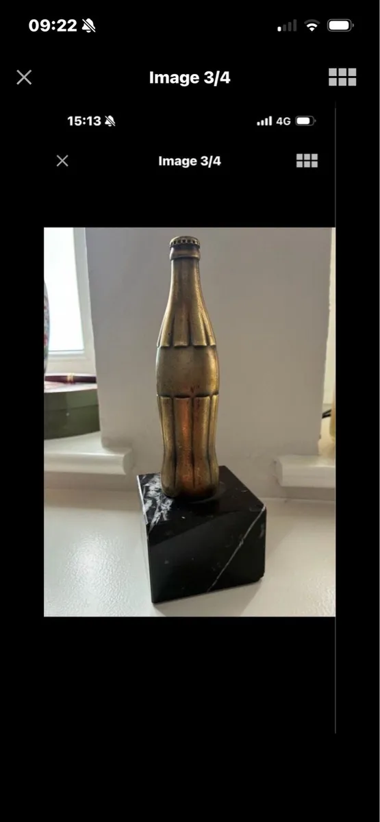 Rare Coca Cola Brass Bottle - Image 3