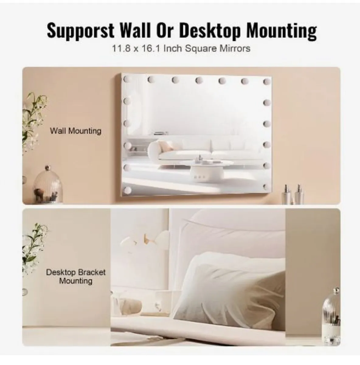 Hollywood Vanity Mirror With Lights - Image 2