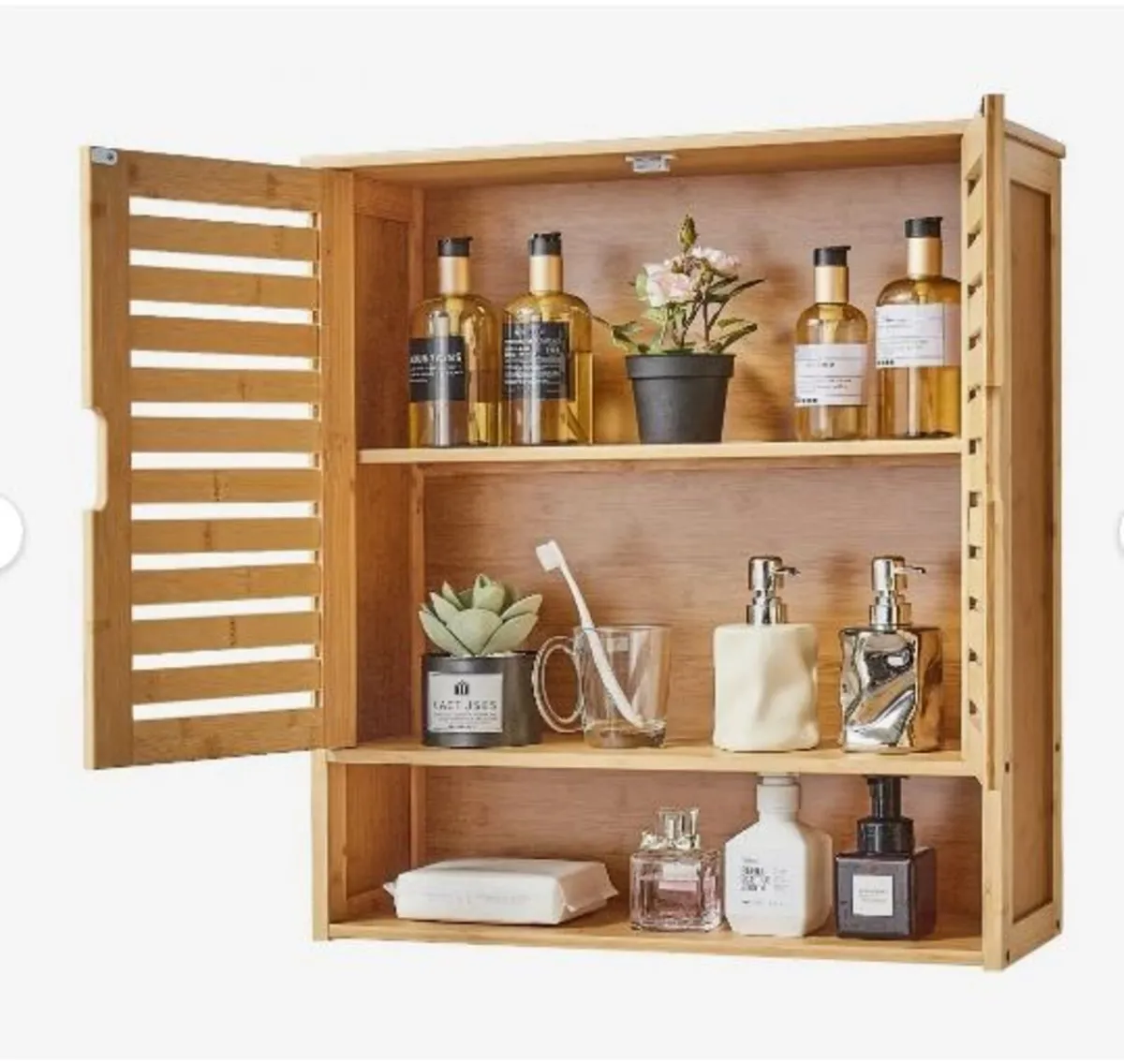 Bathroom Wall Cabinet, 2 Doors and Adjustable - Image 4