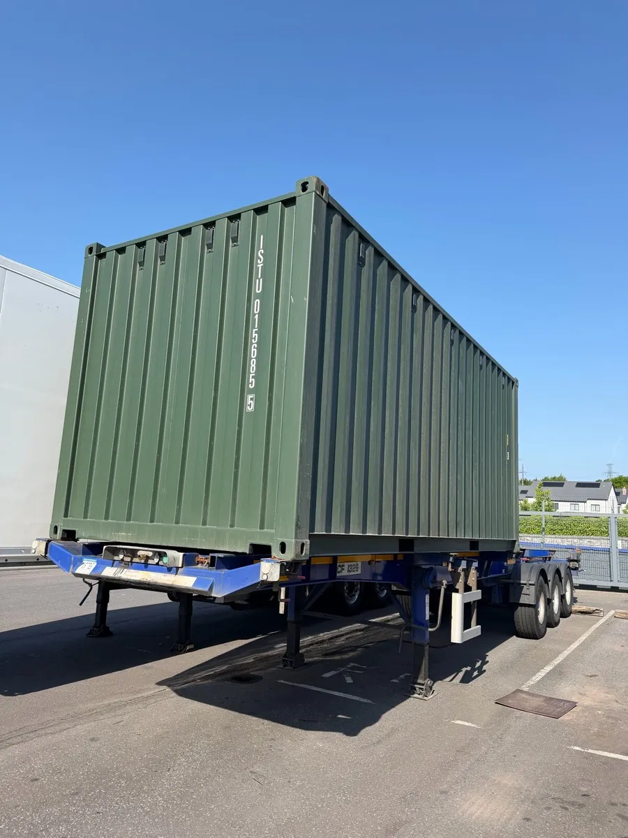 New 20ft container (One trip) - Dark Green - Image 1