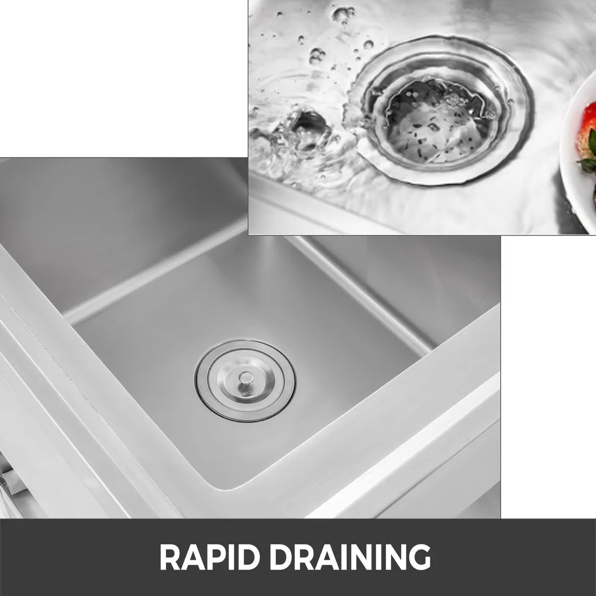 Sink Stainless Steel Bar Kitchen Utility Unit - Image 3