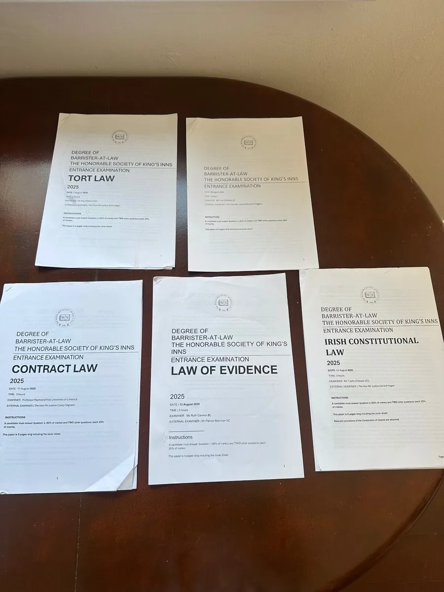 King’s Inns Entrance Exam 2025 Manuals and Notes - Image 3
