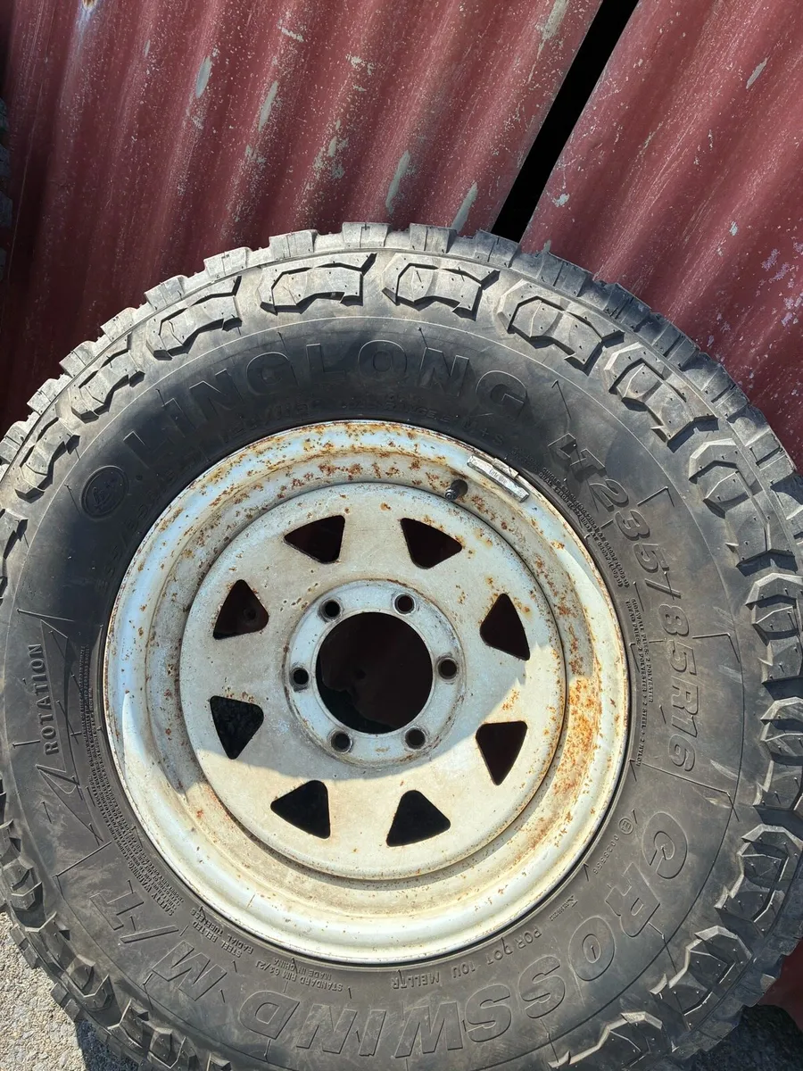 Steel wheels and tyres r16 Toyota 6 stud - Image 3