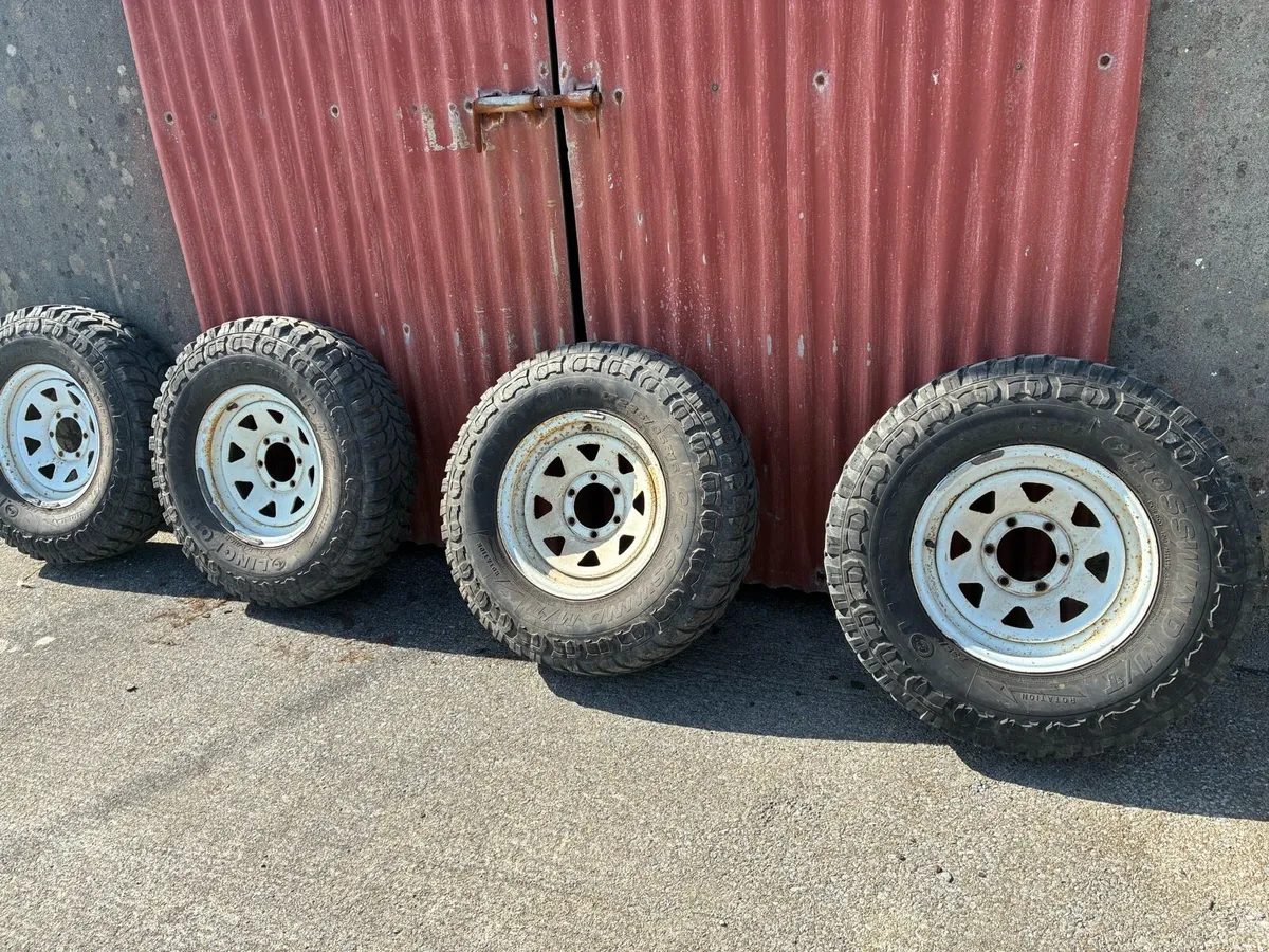 Steel wheels and tyres r16 Toyota 6 stud - Image 1