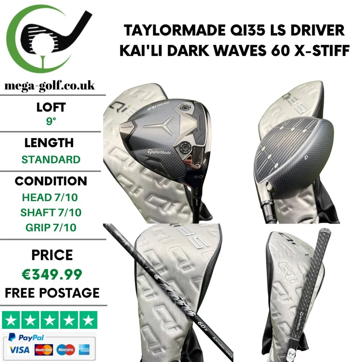 Taylormade Qi35 Ls Driver / 9° / X-Stiff - Image 1