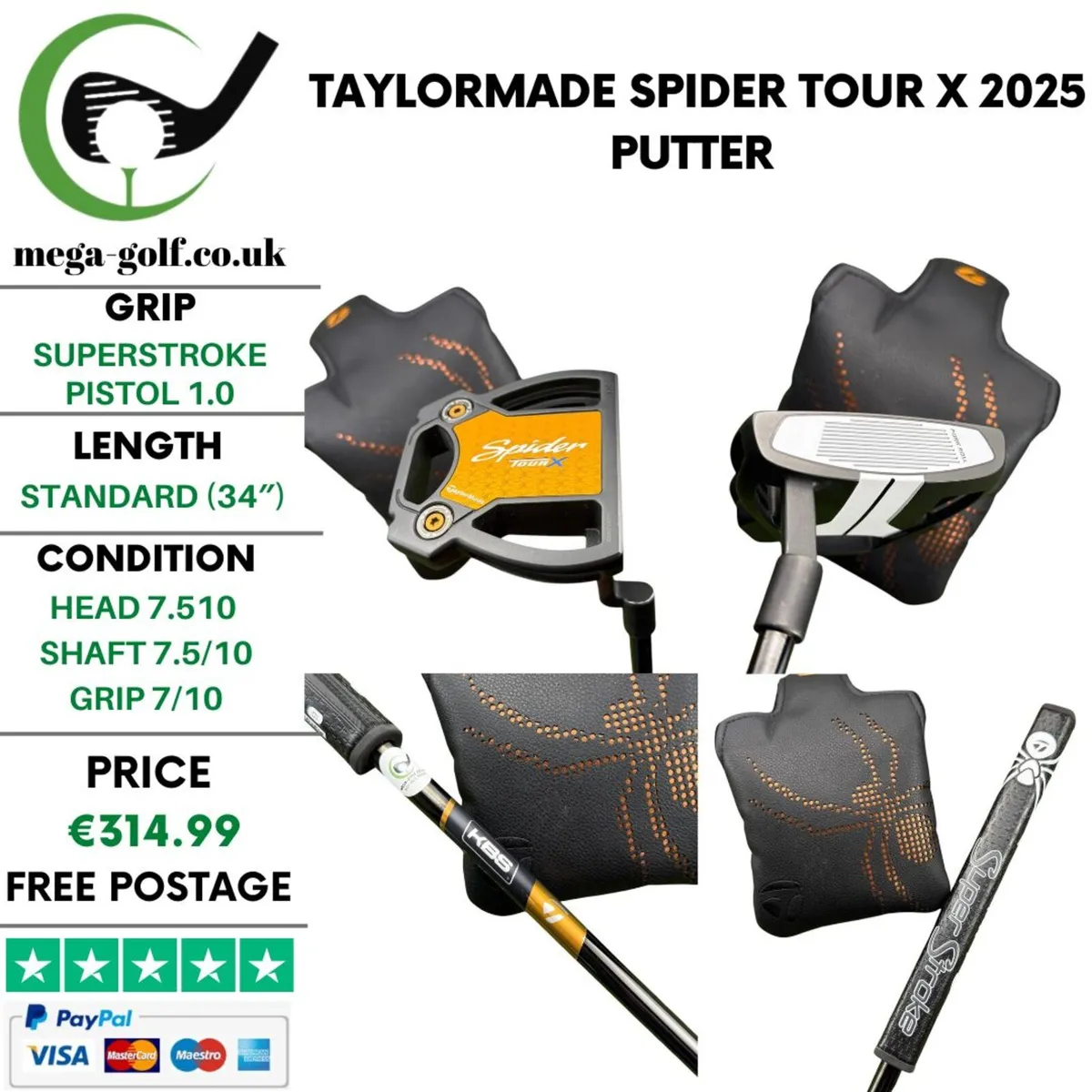 Taylormade Spider Tour X 2025 Putter / 34'' - Image 1