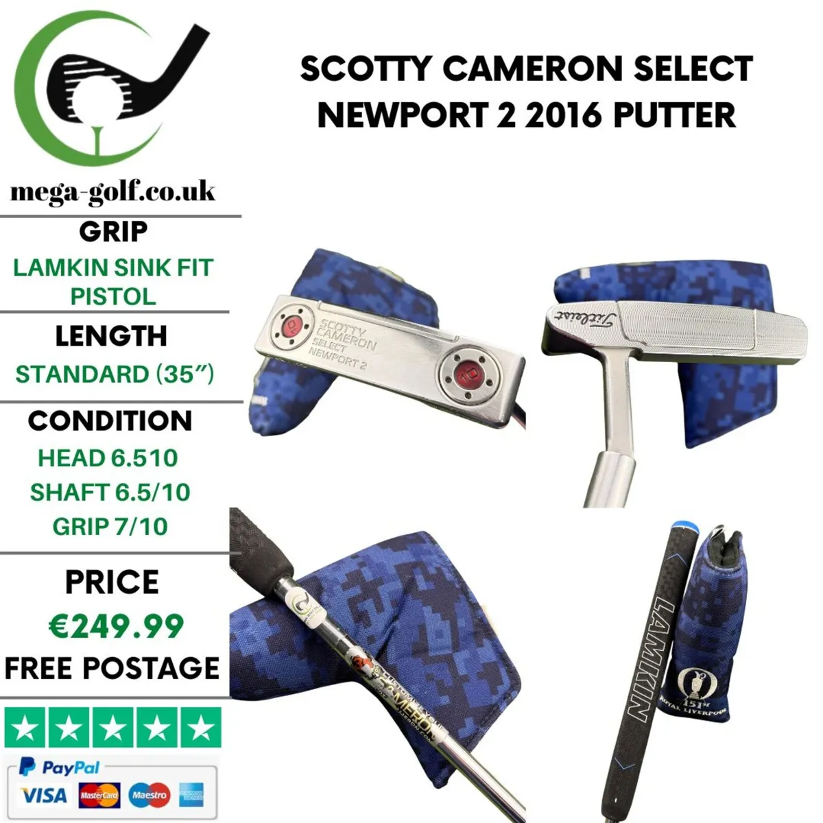 Scotty Cameron Select Newport 2 2016 Putter / 35'' - Image 1