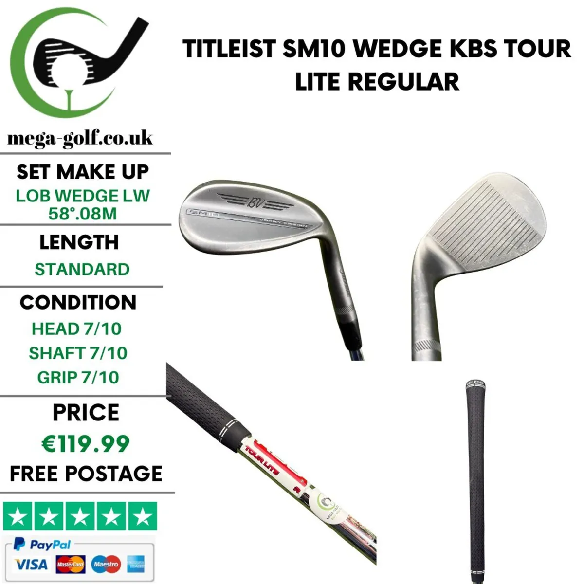 Titleist SM10 Wedge Lw 58°.08M / Regular - Image 1