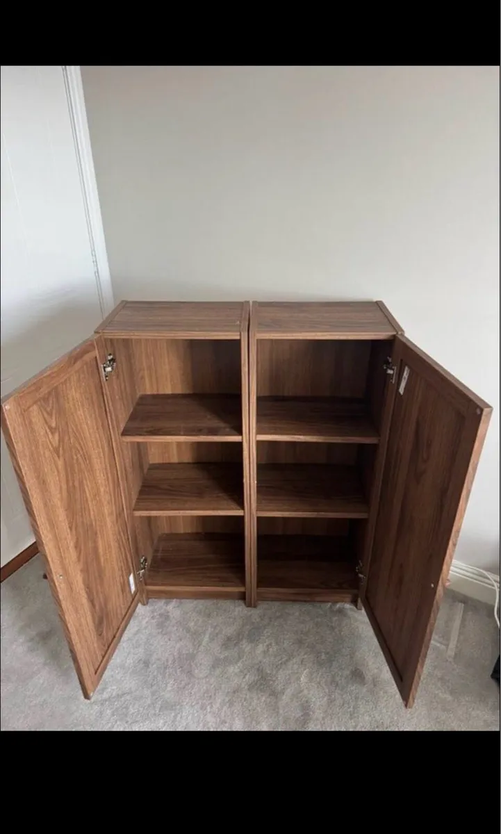 2 IKEA BILLY Bookcases, Walnut Effect - Image 2
