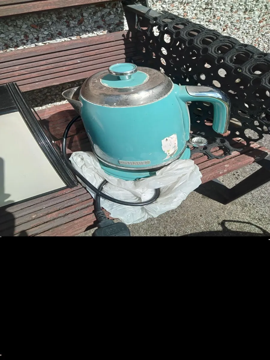 2george foremas for sale and bread bin and kettle - Image 4