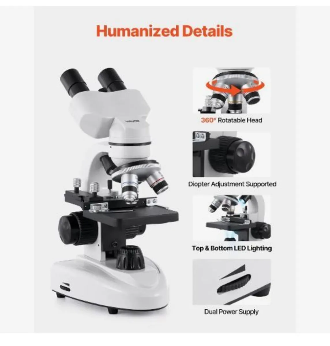 Binocular Microscope for Adult, Professional - Image 3