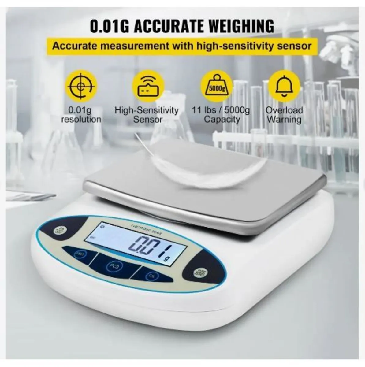 Analytical Balance, 5000g x 0.01g Accuracy Lab Sca - Image 2