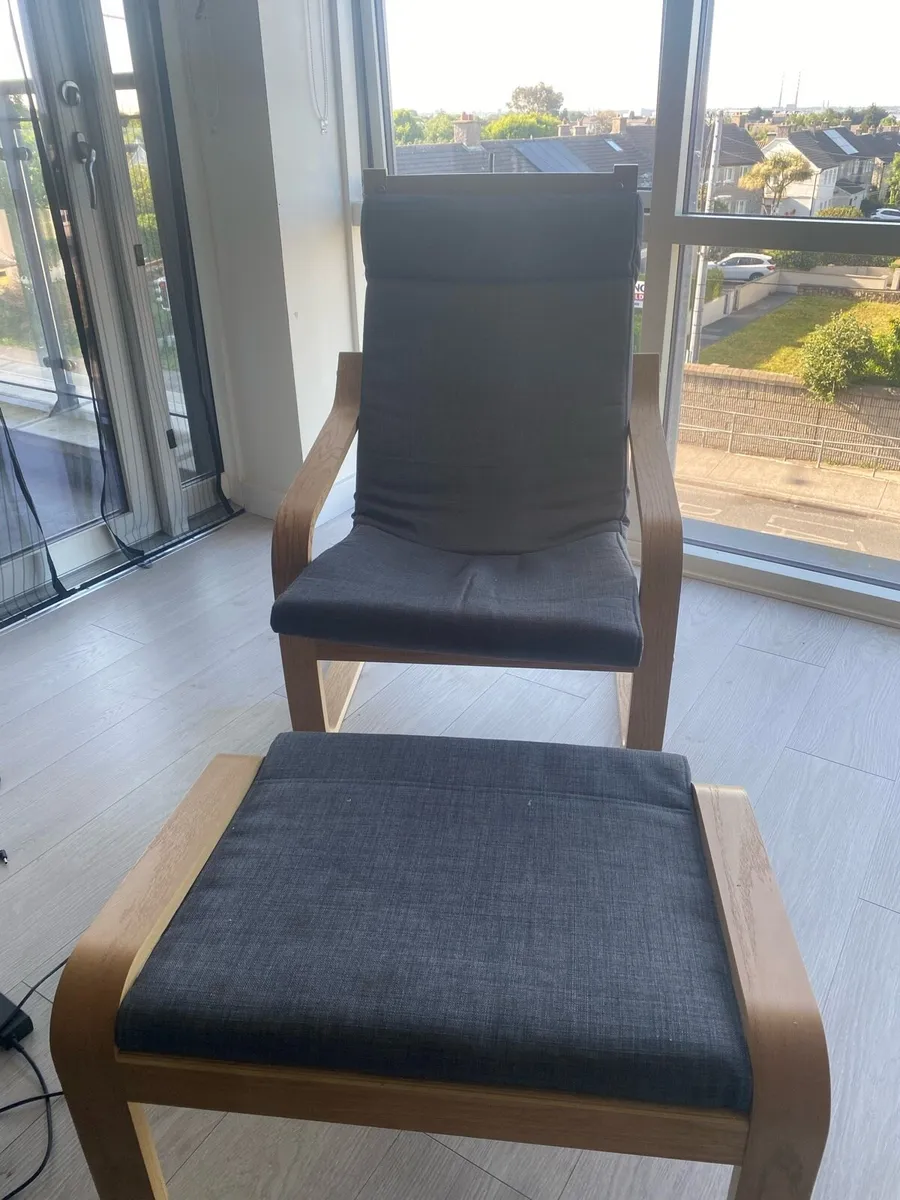 IKEA Armchair and footrest - Image 1