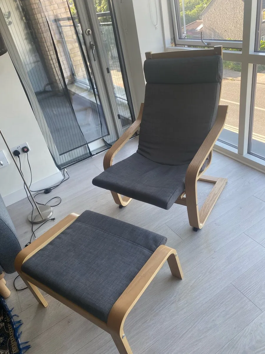 IKEA Armchair and footrest - Image 2