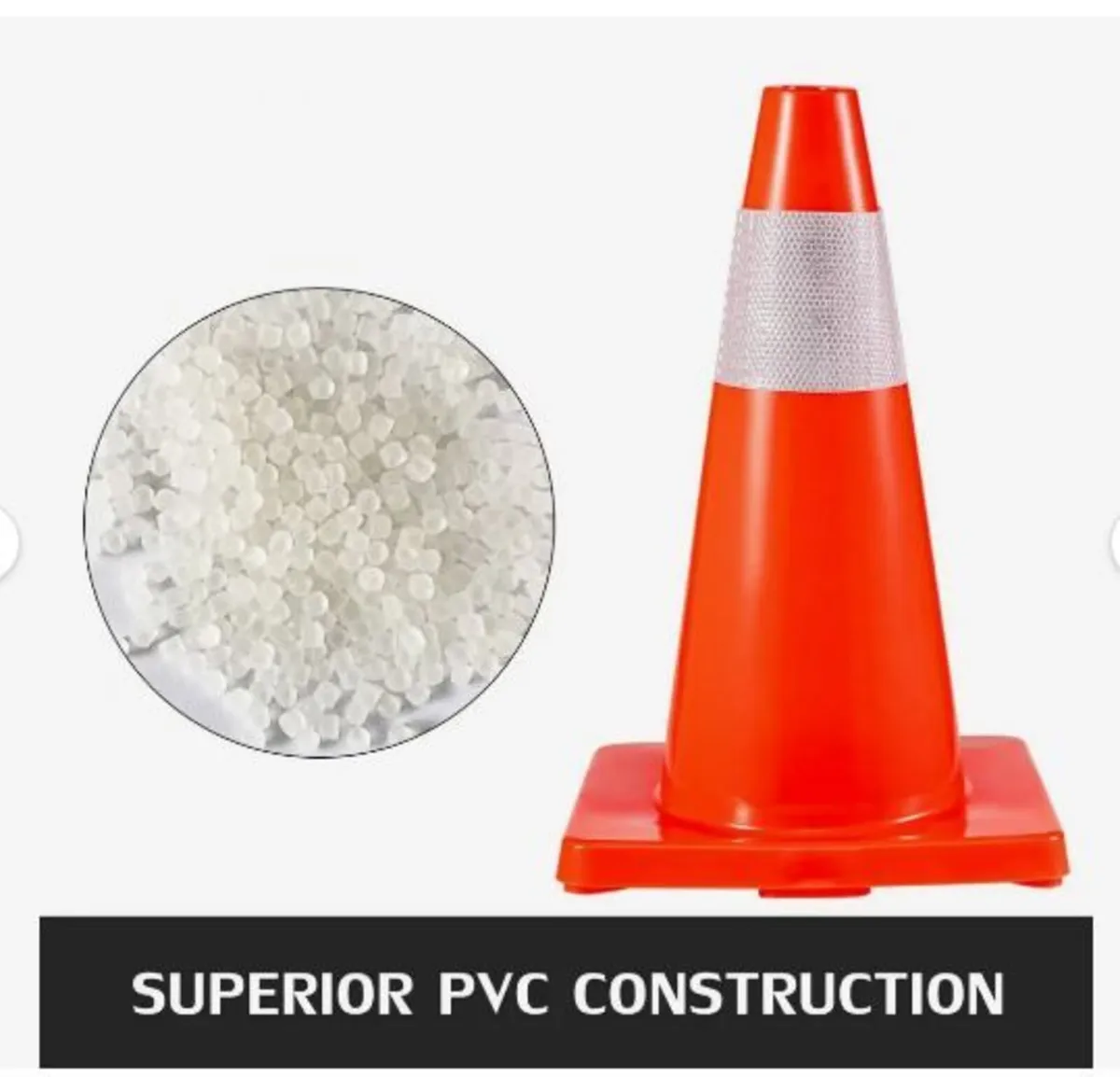 20Pack 18" Traffic Cones, Safety Road Parking - Image 2