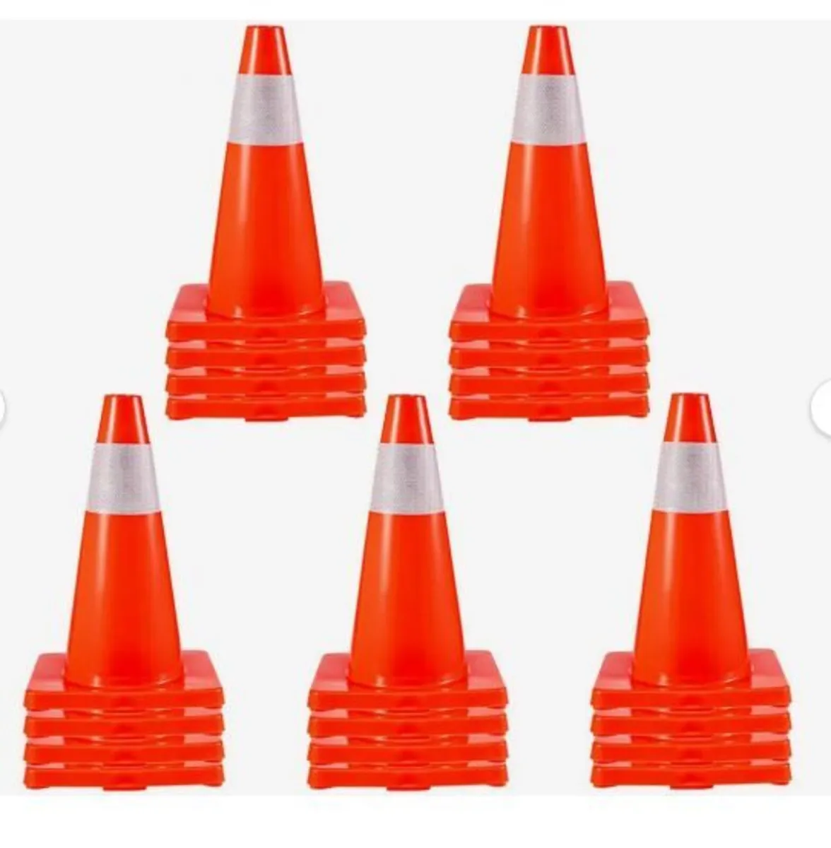 20Pack 18" Traffic Cones, Safety Road Parking - Image 3