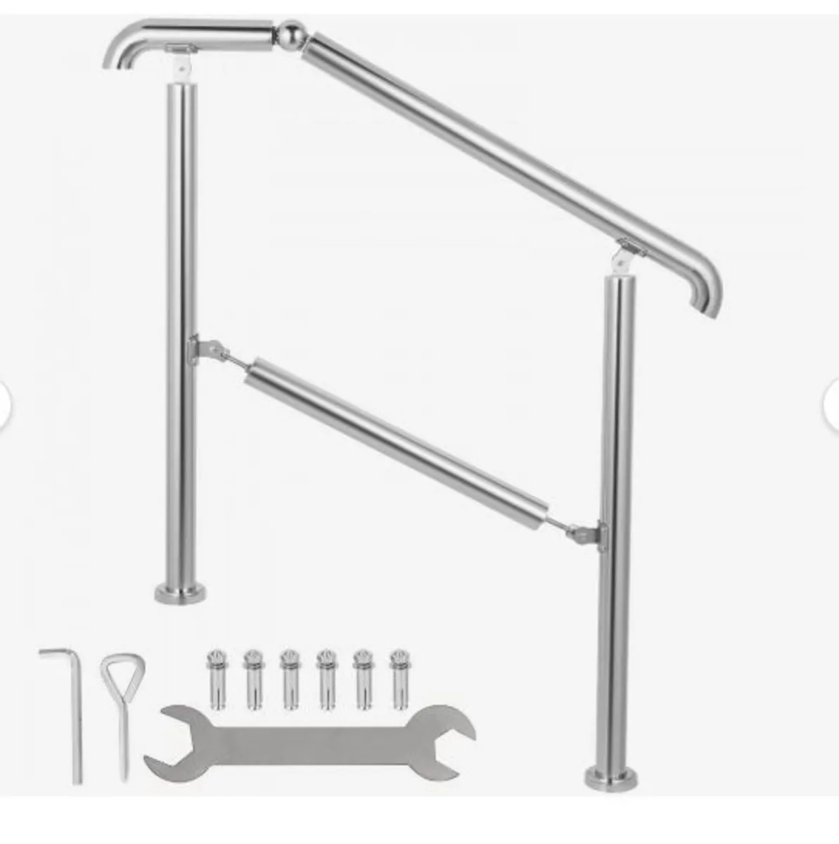 3 Step Railing Stainless Steel Transitional - Image 1