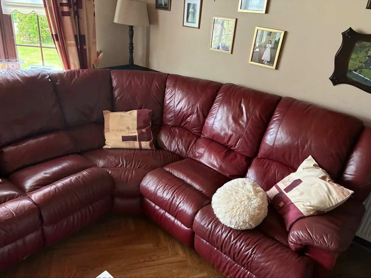 Leather Corner Sofa - Image 3