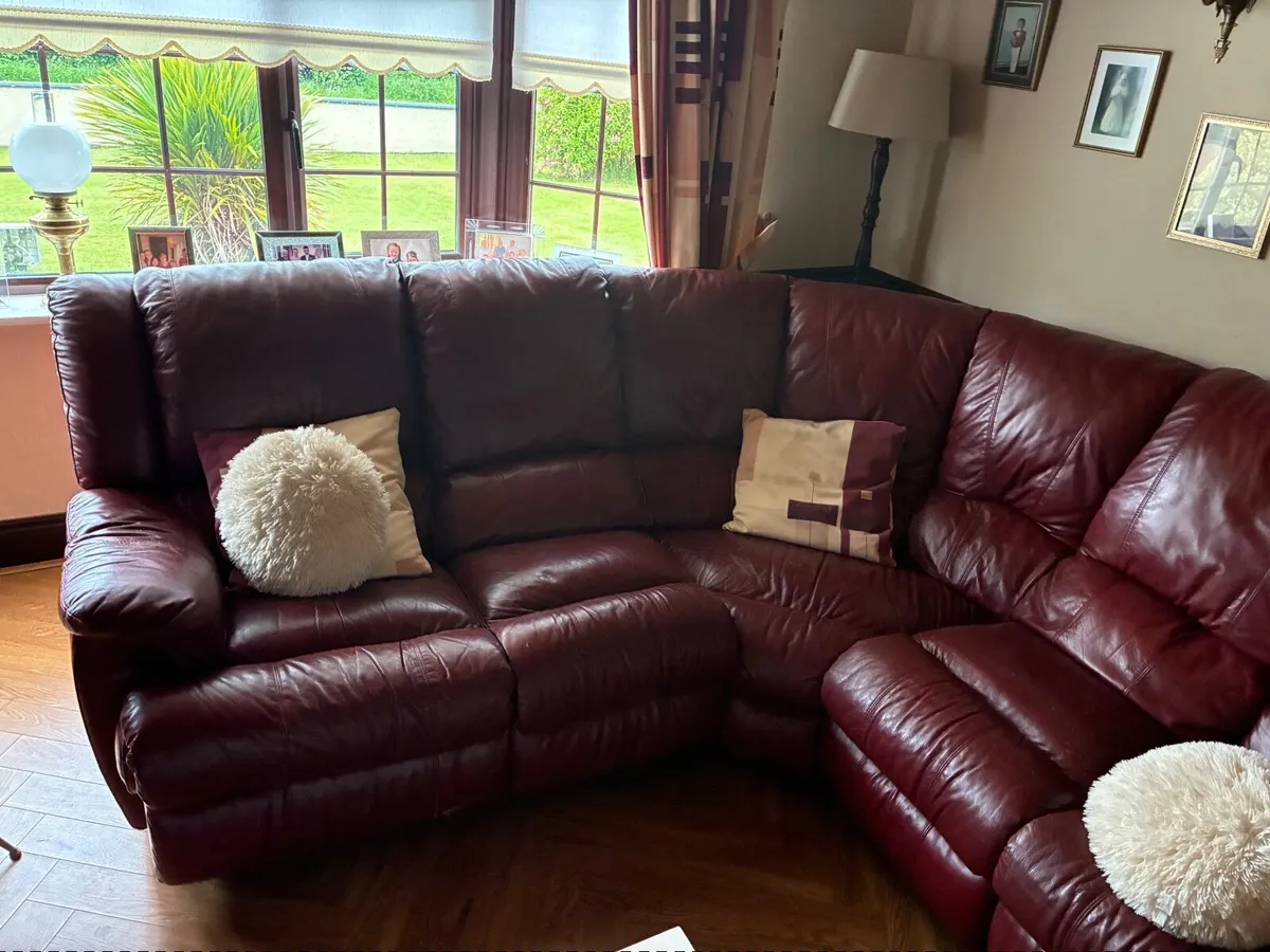 Leather Corner Sofa - Image 2