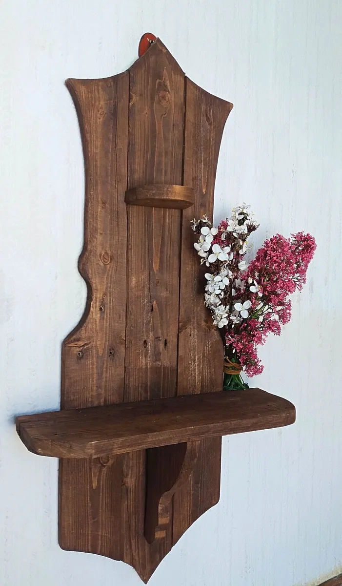 NEW Rustic floating shelf display - Image 4