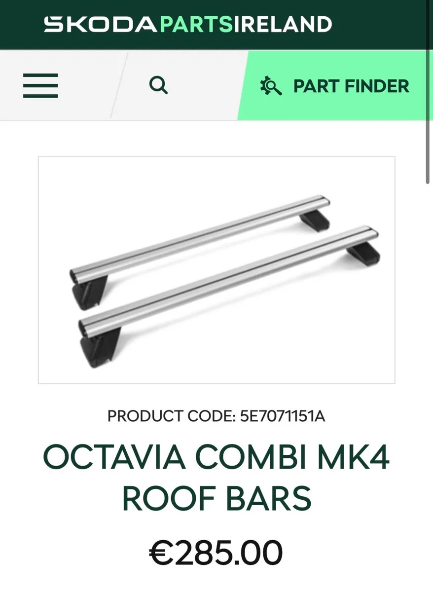 Skoda Octavia Roof Bars - Image 4