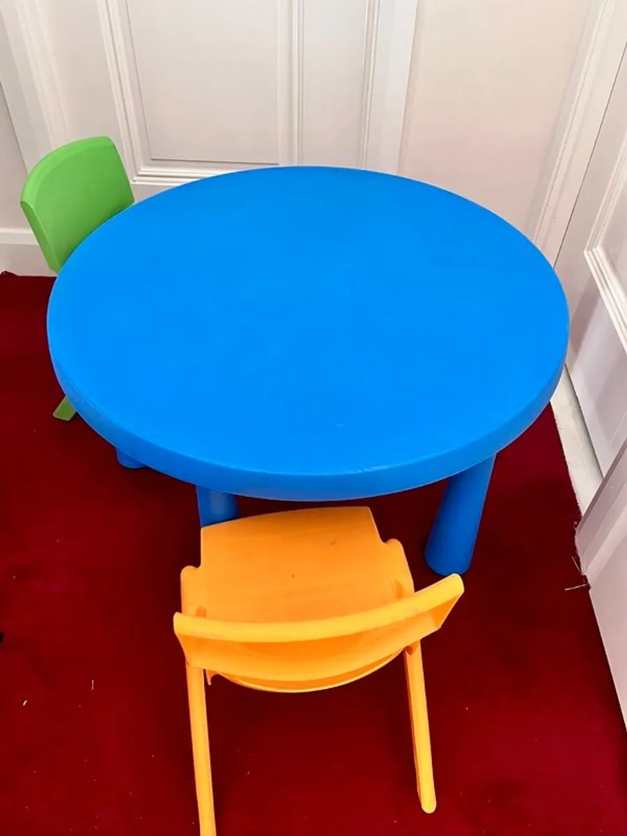 Children's table and two chairs