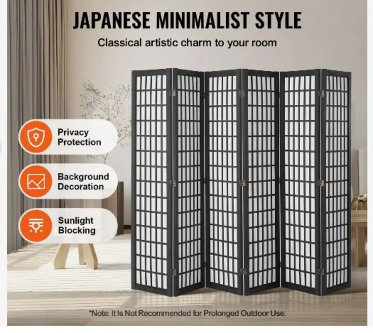 Room Divider, 6 Panel - Image 1