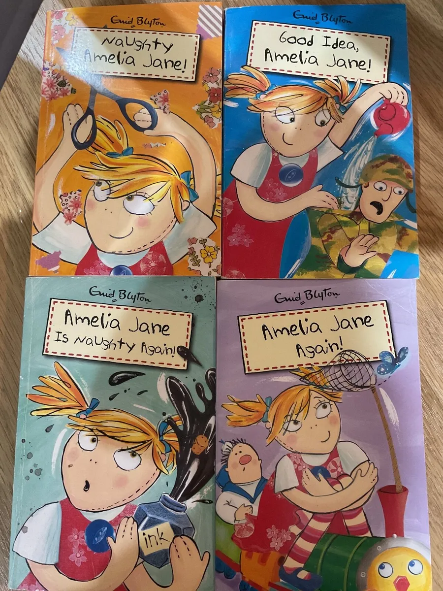 4 x Enid Blyton Amelia Jane books In very good con