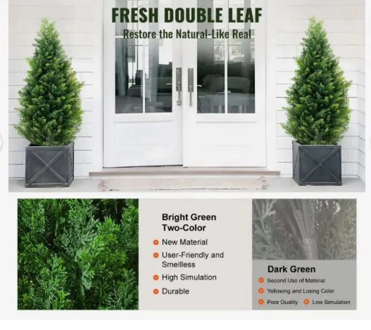 Artificial Cedar Topiary Tree, 36 inch - Image 2