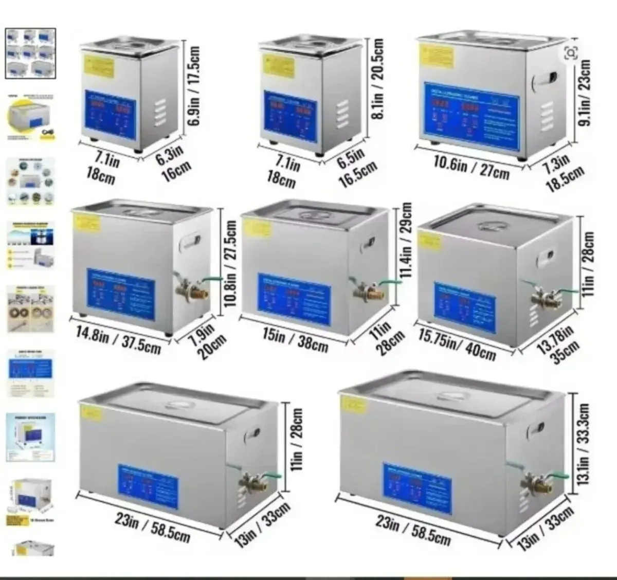 6L Cleaner Ultrasonic Washing Machine Digital - Image 3