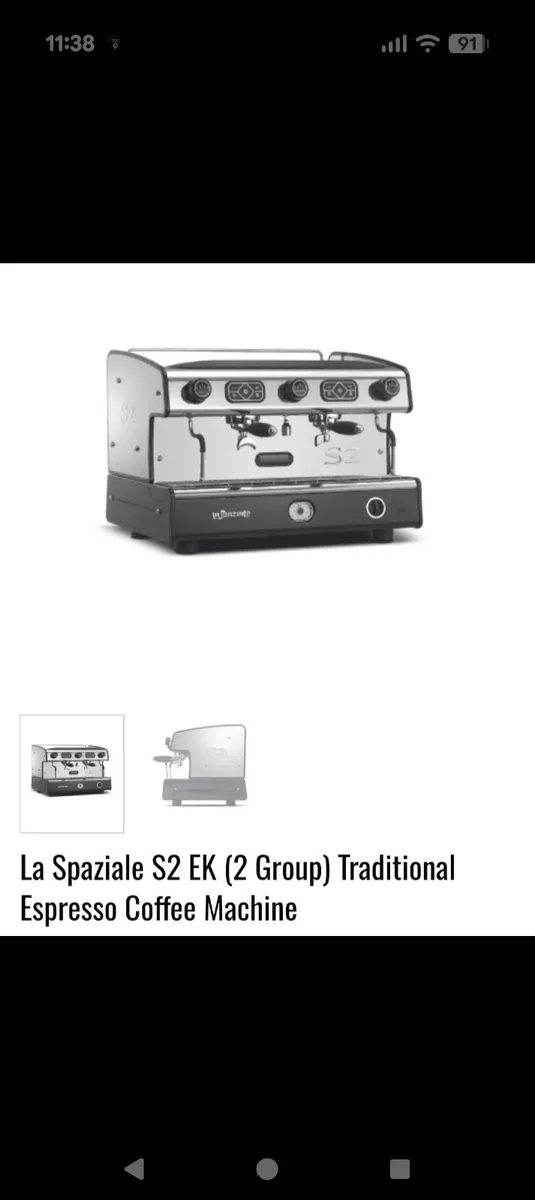 Traditional Espresso machine & on demand grinder - Image 1