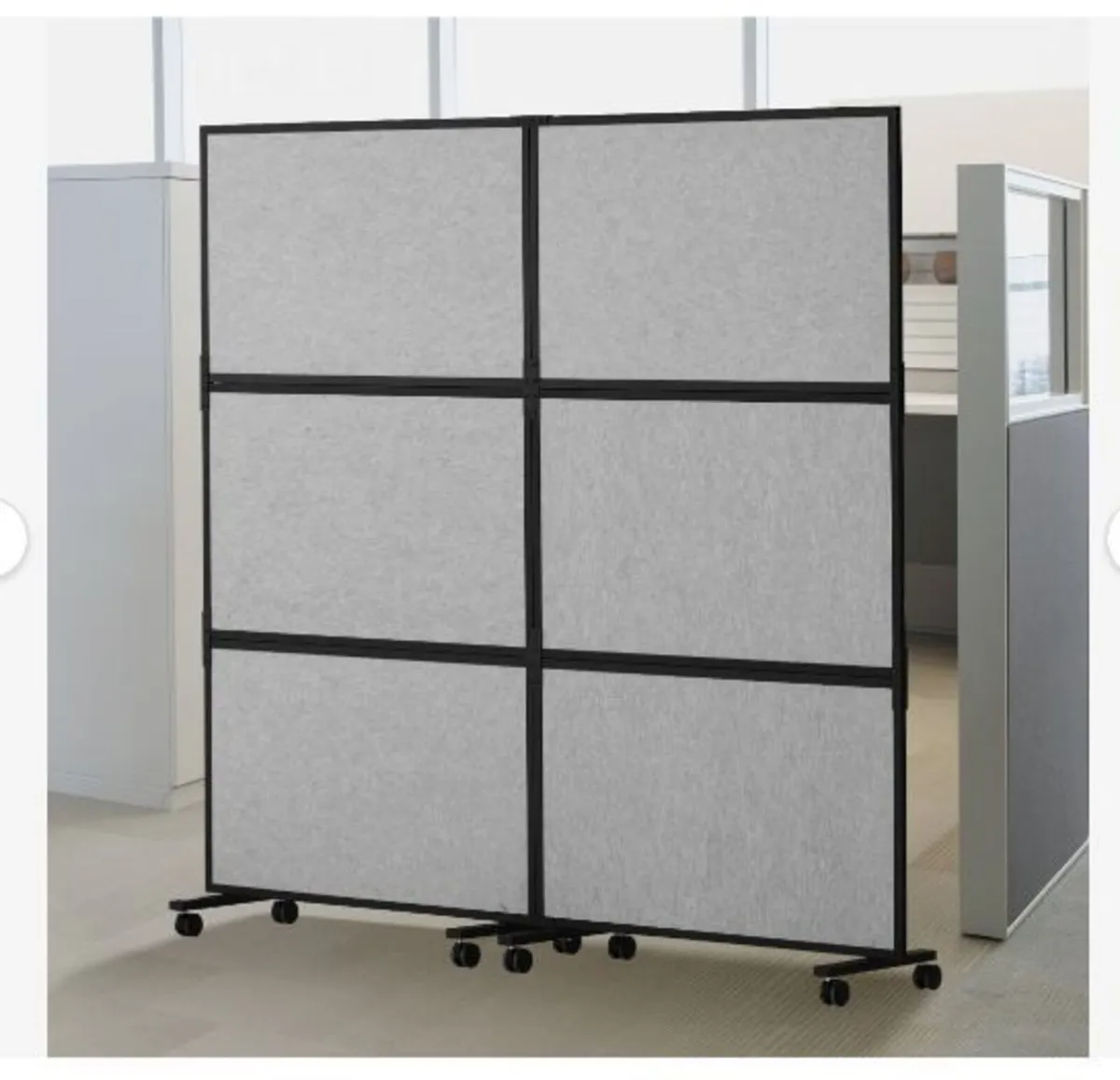 Office Divider, 2 Panel Office Partition - Image 1