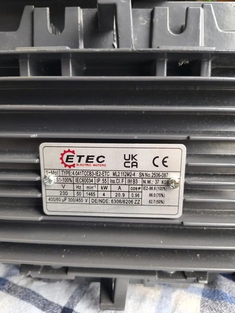 Price drop - Single Phase Motor 4KW - Image 4