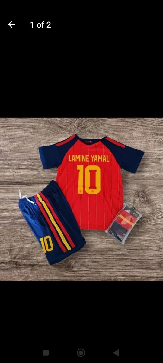 SPAIN ( LAMINE YAMAL 10 ) SIZE : 6/7, 7/8 YRS. - Image 1