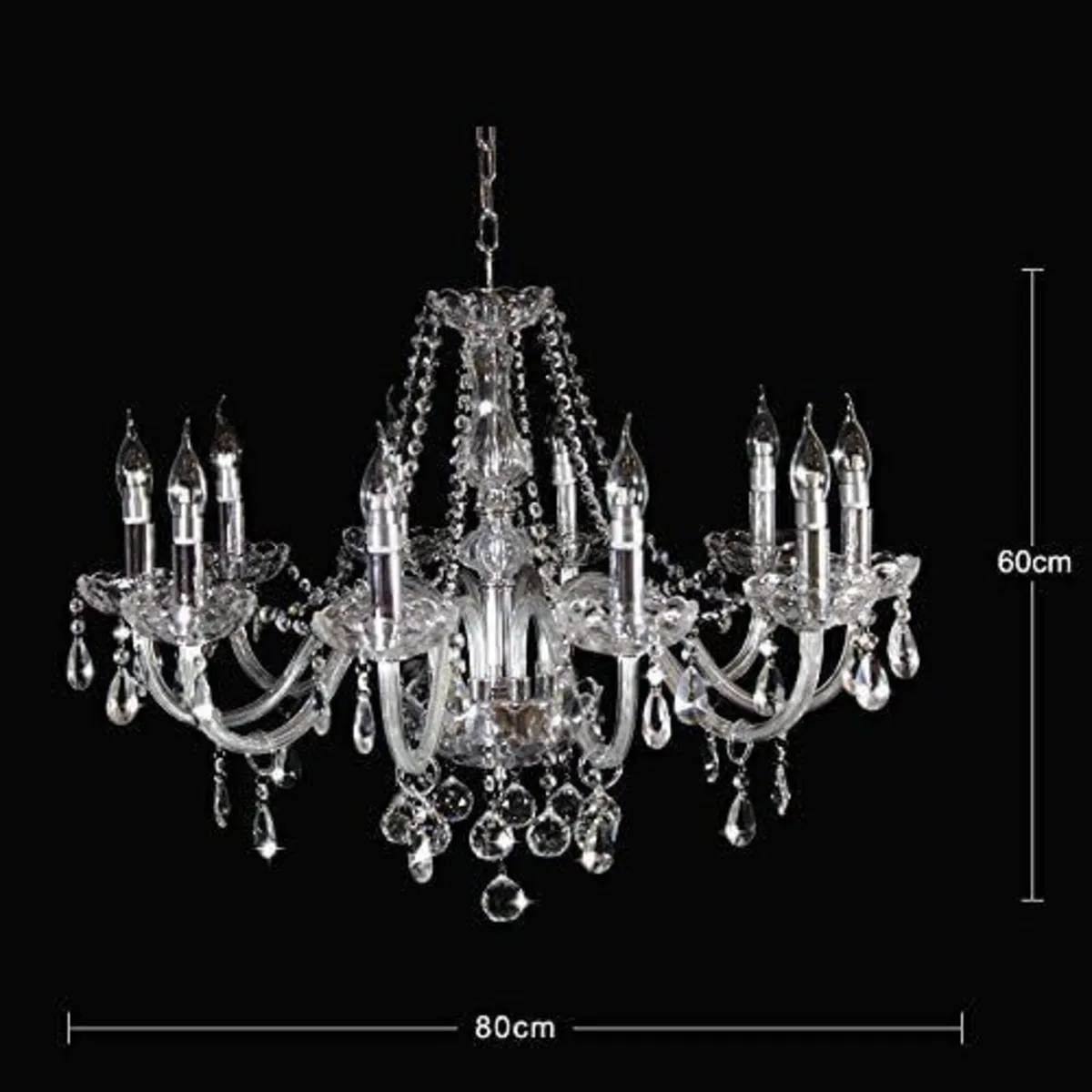 Chandelier Modern Crystal 10 Light Ceiling - Image 2