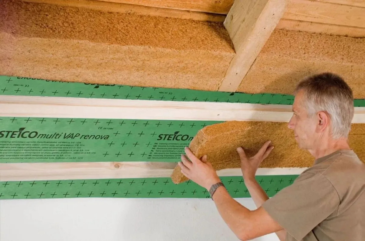 Roof insulation, wood fibber insulation, Steico - Image 4