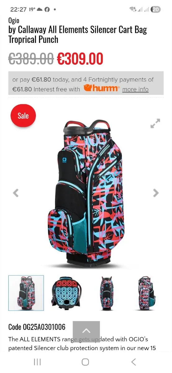 Ogio Cart Bag - Image 1