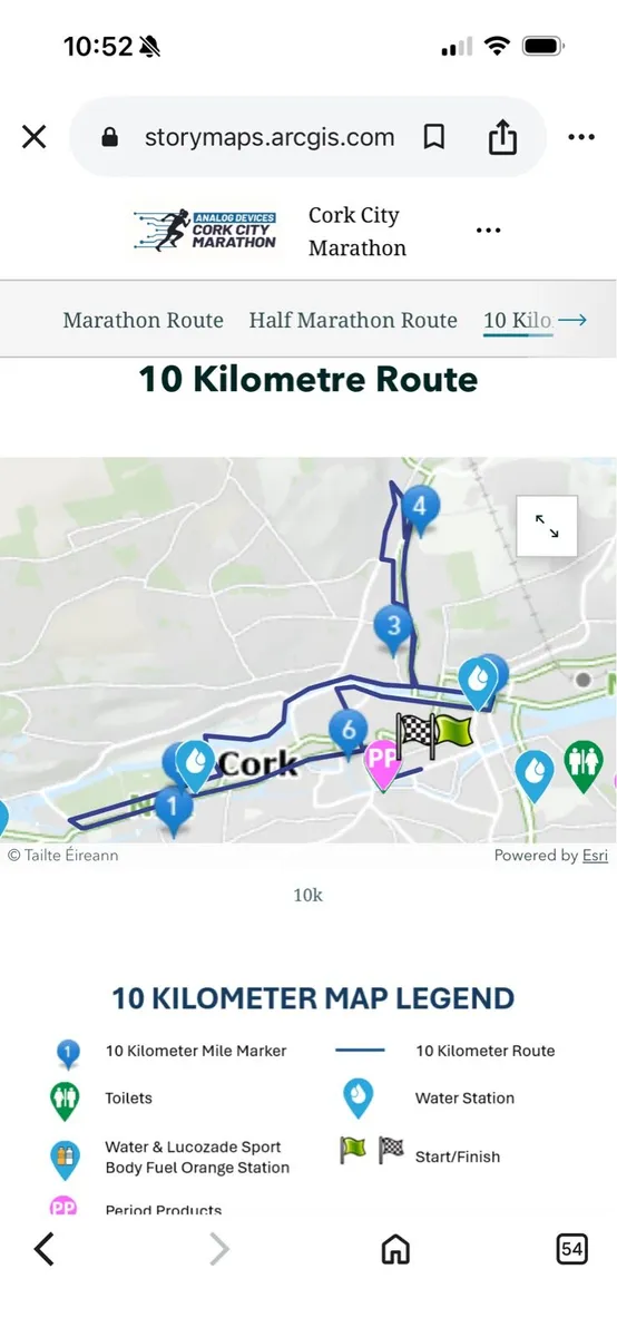 Cork City 10 km Running bib - 31 May 26