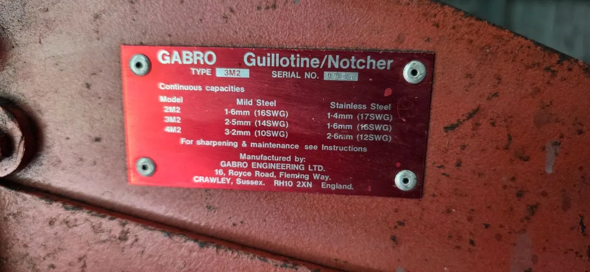 Gabro Guillotine/Notcher - Image 1