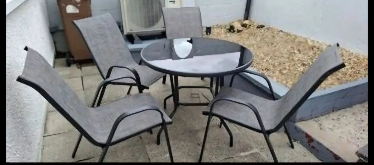 Garden table and chairs  excellent condition - Image 2