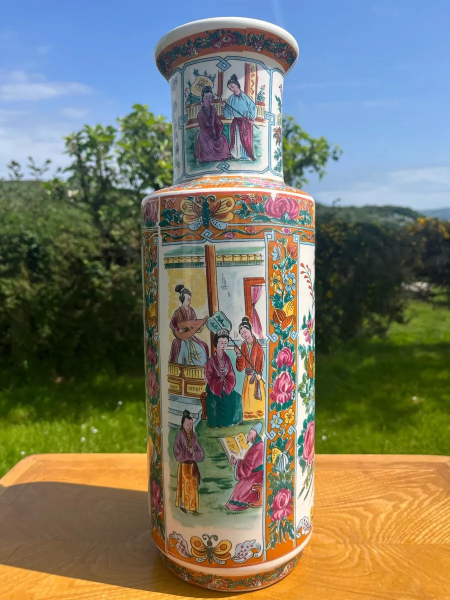 Vintage Canton porcelain vase - Image 2